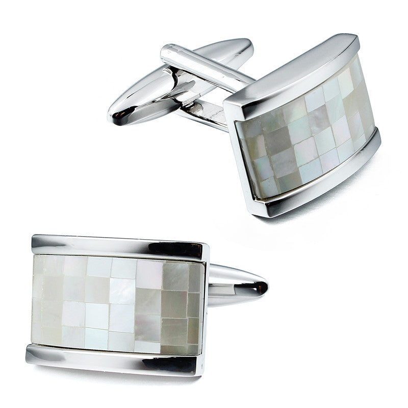 Silver Mother of Pearl Cufflinks