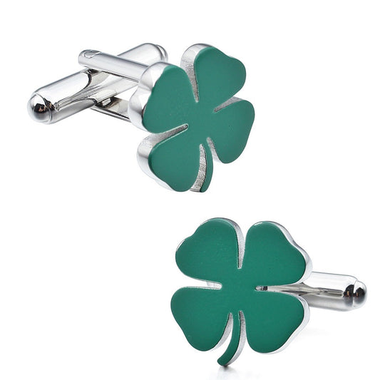 Irish Four Leaf Clover Cufflinks