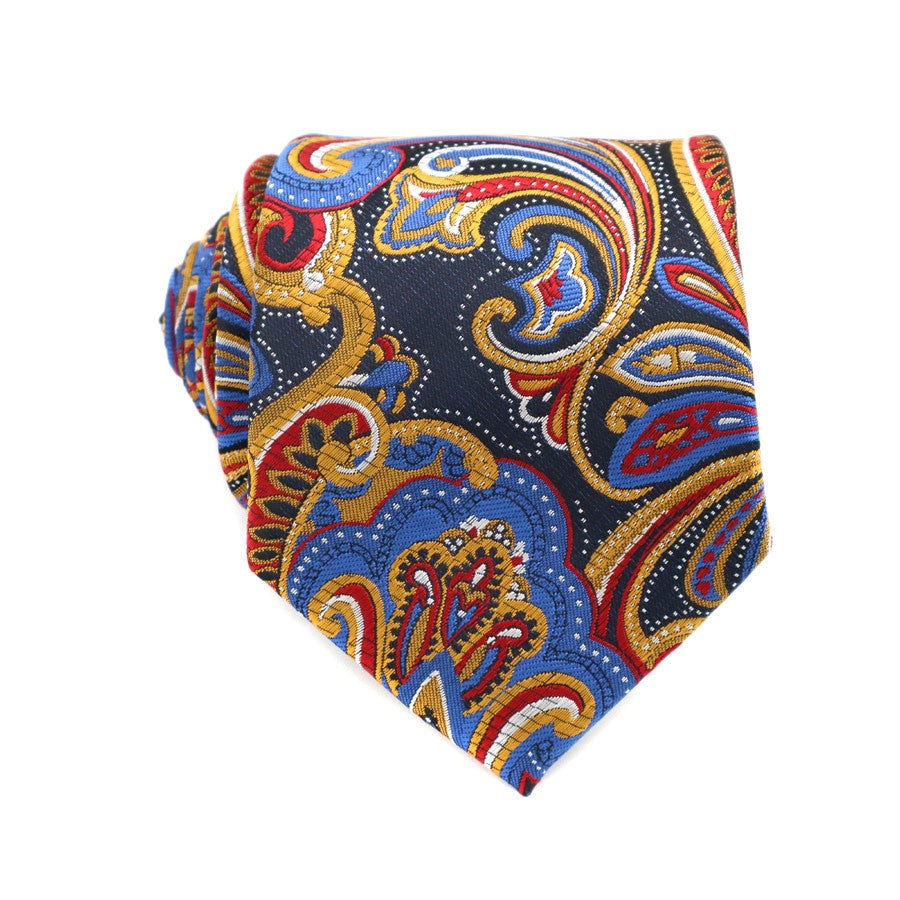 Floral Paisley Tie Handkerchief Cufflink Set