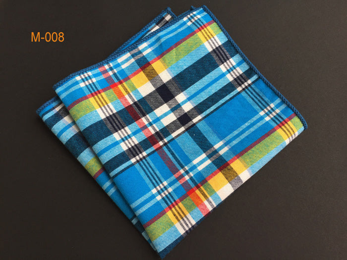 100% Cotton Plaid Handkerchief