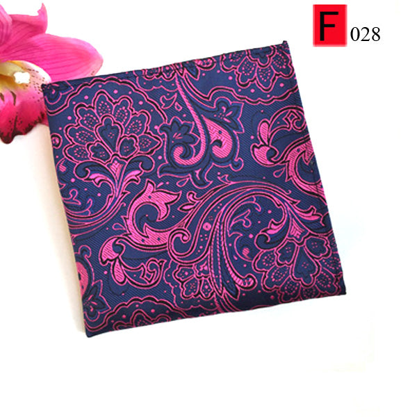 Luxury Silk Paisley Flower Handkerchief