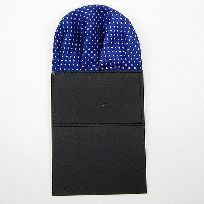 Dotted Polyester Silk Pre-folded Pocket Square