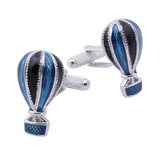 Fire Balloon Blue Cufflinks