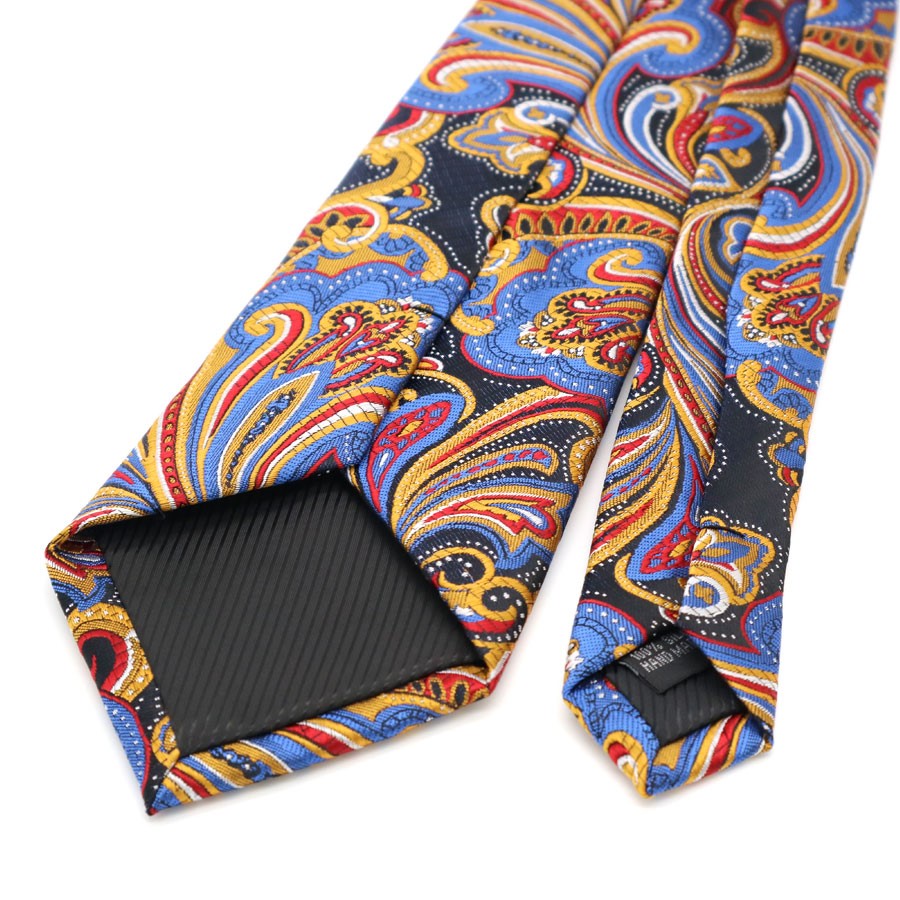 Floral Paisley Tie Handkerchief Cufflink Set