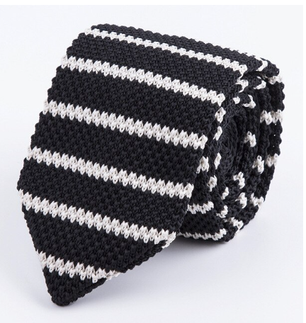 Knitted Striped Tie