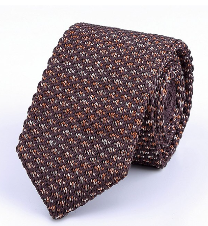 Knitted Geometric Diamond Tie