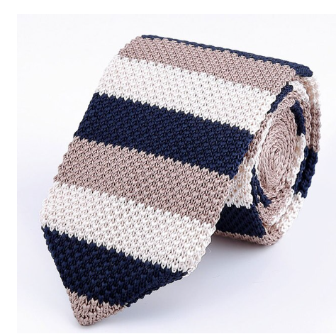 Knitted Striped Tie