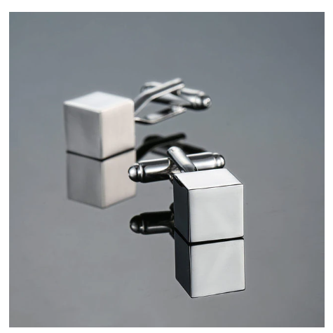 Cubic Metal Cufflink