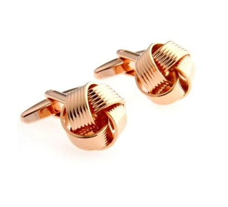 Woven Round Silk Knot Cufflink