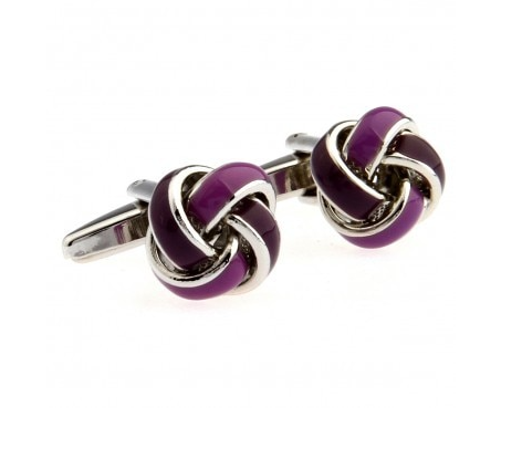 Enamel Silk Knot Cufflink