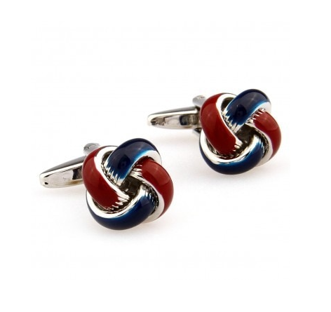 Enamel Silk Knot Cufflink