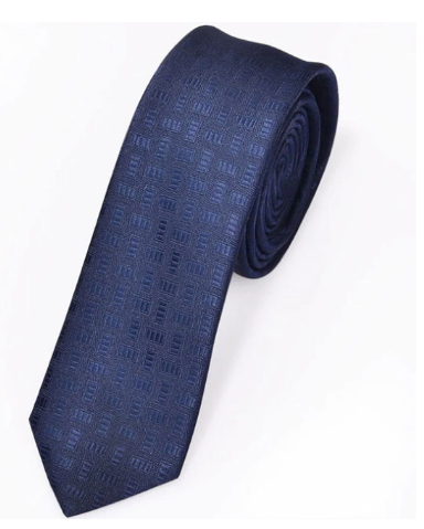 Silk Geometric Rectangle Slim Tie