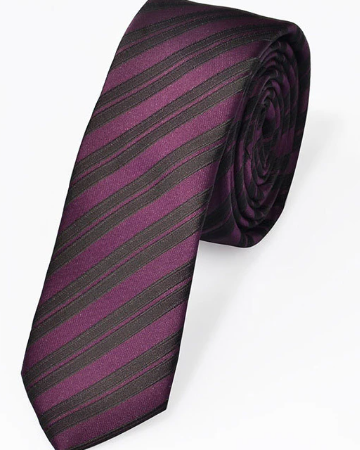 Silk Striped Slim Tie
