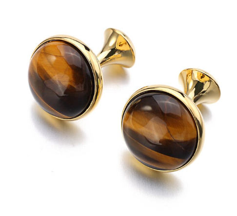 Tiger-eye Stone Cufflink