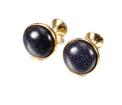 Blue Sand Stone Cufflink