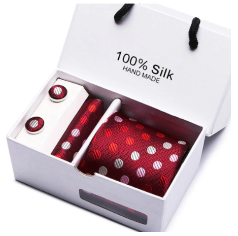 Silk Polka Dot Tie Set
