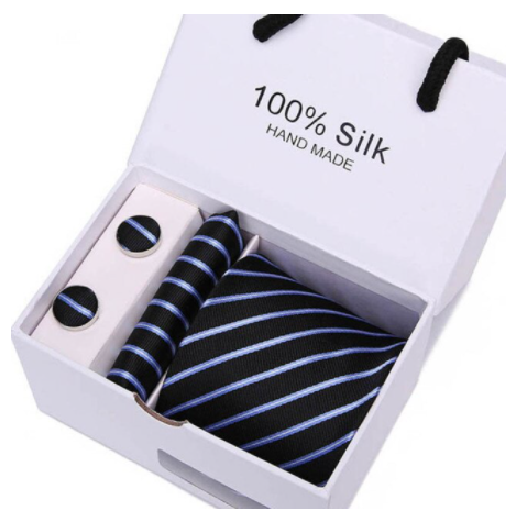 Silk Striped Tie Set