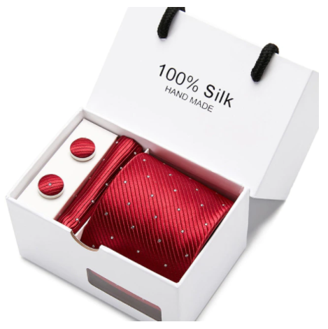 Silk Pin Dot Tie Set