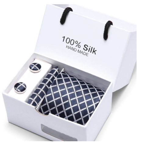 Silk Basket Weave Tie Set