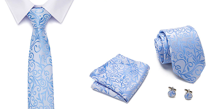 Silk Floral Tie Set