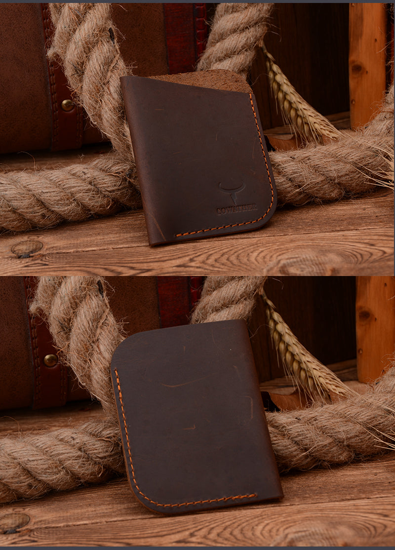Genuine Leather Travel Card Holder