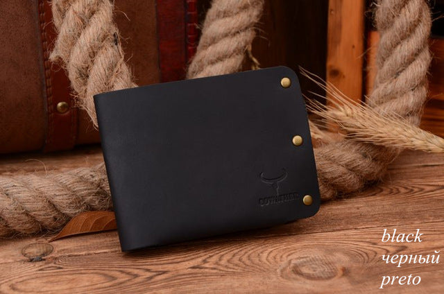 Compact Genuine Leather Wallet