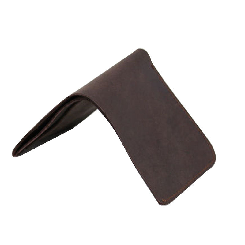 Small Genuine Leather Wallet - Coffee