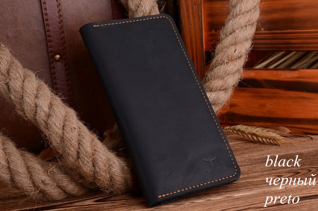 Men's Genuine Leather Long Wallet