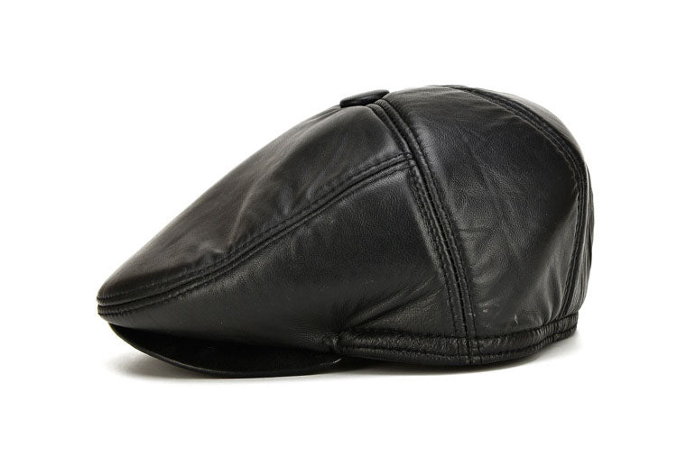 Men's Genuine Leather Newsboy Caps