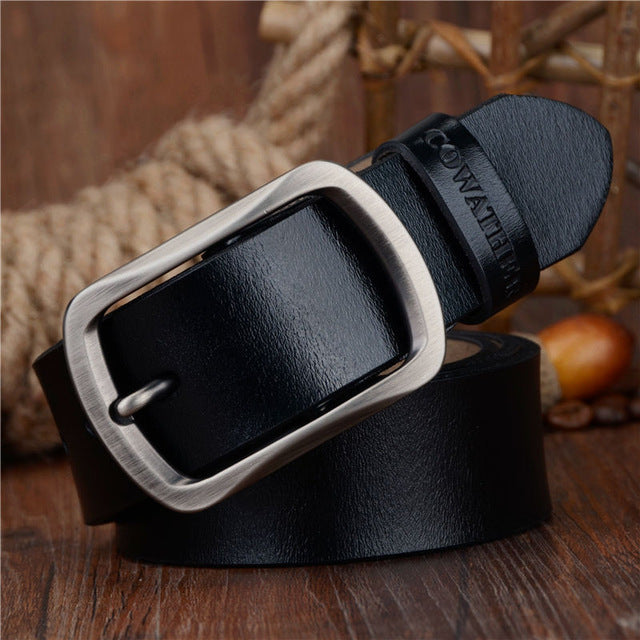 Cowather Men's Genuine Leather Belt - Large Sizes Available