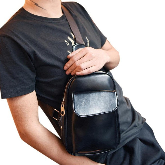 Men Chest Bag with Cell Phone Pouch