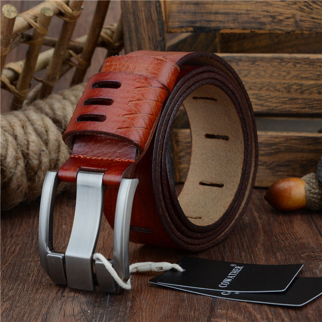 Cowather Genuine Luxury Leather Men's Belt - QSK001