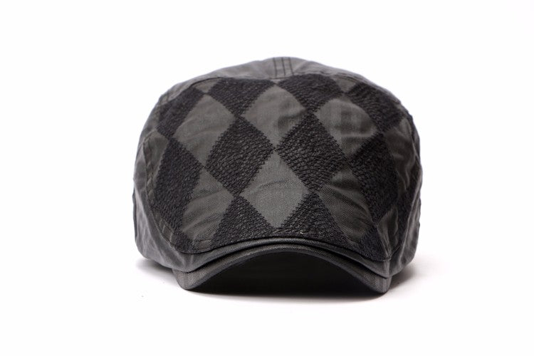 Diamond Pattern Beret Hat