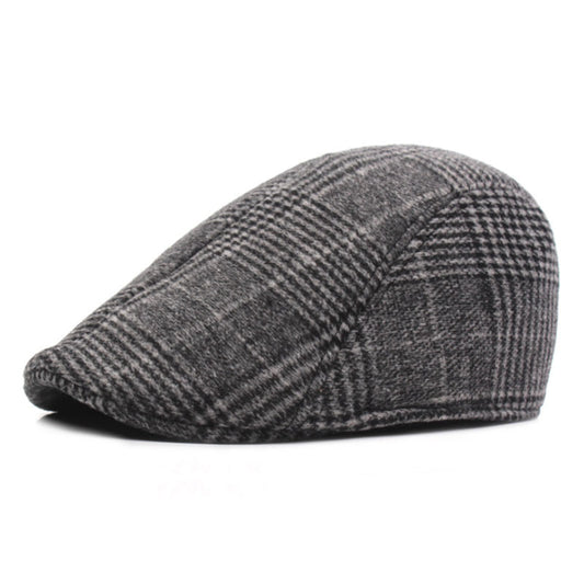 Vintage Plaid Beret Hat
