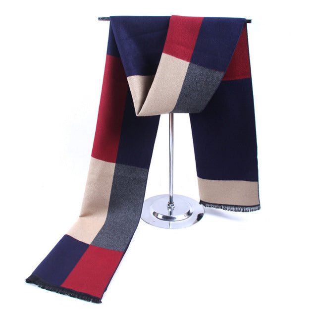 Patchwork Style Cashmere Scarf