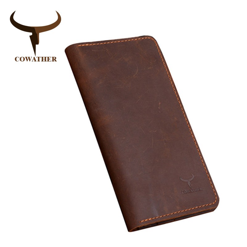Men's Genuine Leather Long Wallet