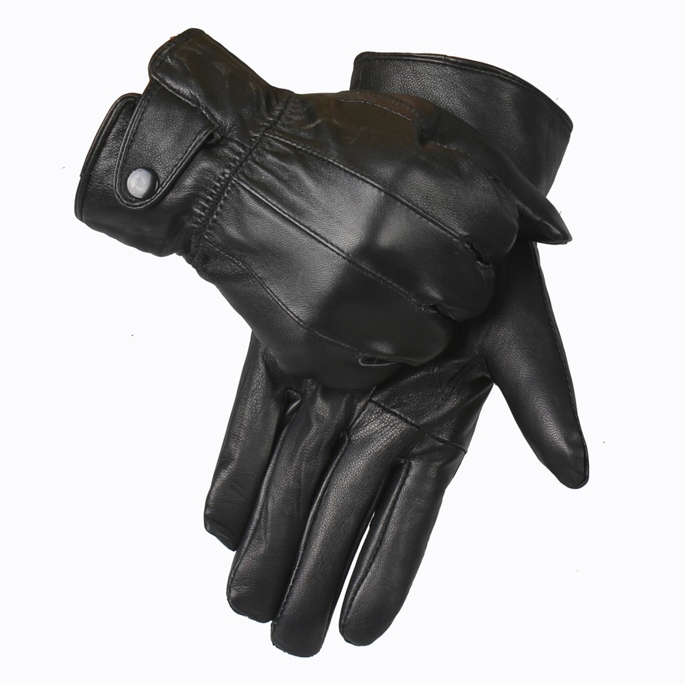 Men Genuine Leather Sheepskin Gloves